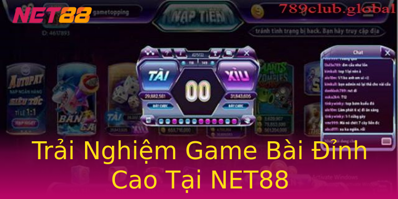 Trải Nghiệm Game Bài Đỉnh Cao Tại NET88 Trải Nghiệm Game Bài Đỉnh Cao Tại NET88